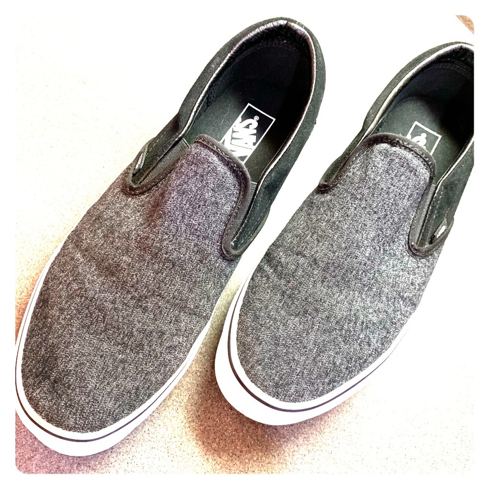 Vans RARE Charcoal/Black Classic Slip On